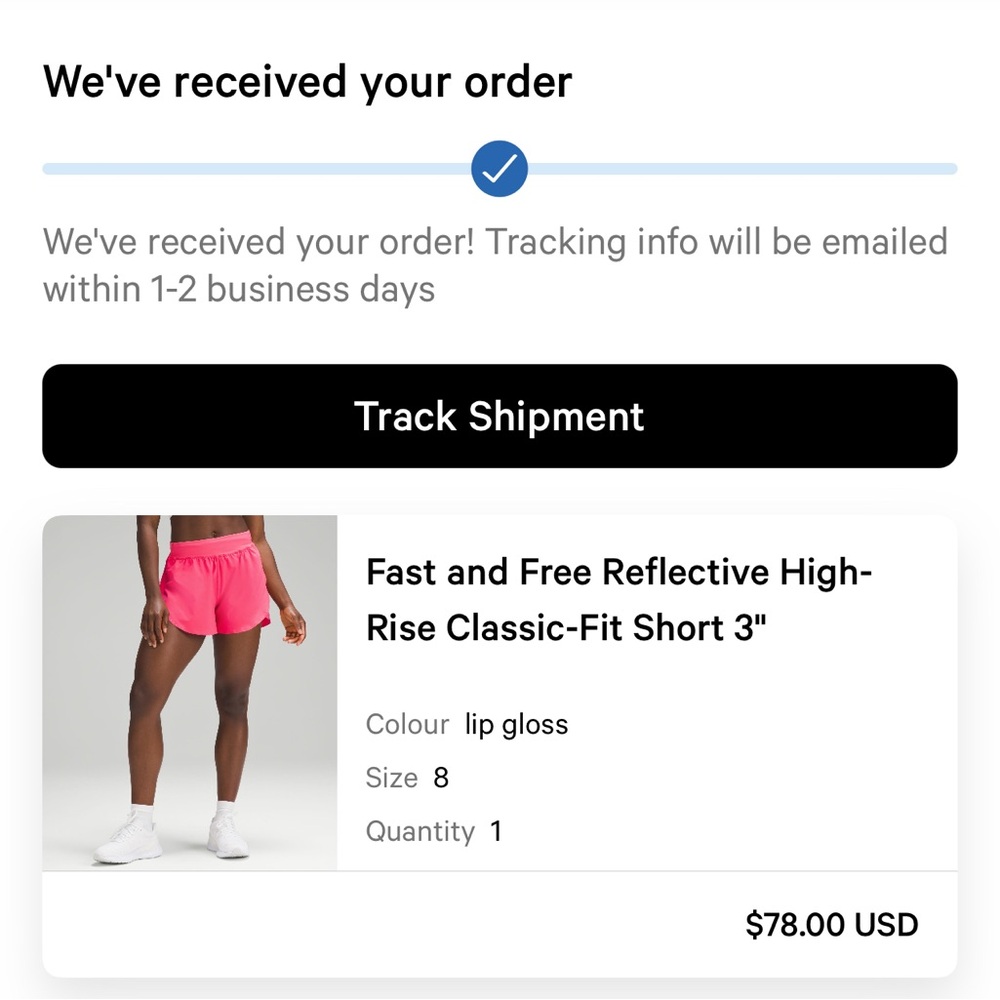 Lululemon Fast and Free Reflective High-Rise Classic-Fit Short 3"